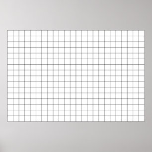 Einfache Linsenverzerrungsgitter Poster