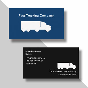 Einfache LKW-Logo Budget Visitenkarten Visitenkarte