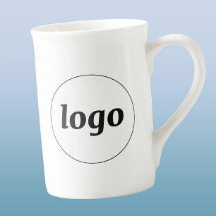 Einfache Logo-Branding-Geschäftsförderung Prozellantasse