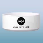 Einfache Logo-Branding-Werbung für Haustiere Napf<br><div class="desc">Einfaches Logo und benutzerdefiniertes Textdesign, um die Markenloyalität zu fördern und Ihr kleines Unternehmen zu fördern. Ersetzen Sie das Logo durch Ihr eigenes und ändern Sie den Text, um ihn anzupassen. Fügen Sie Ihren Firmennamen, Slogan, Website-Adresse oder Telefonnummer hinzu. Ideal für die Wasserversorgung in Ihrem Haustierladen, Restaurant, Café oder Geschäftsgebäude....</div>