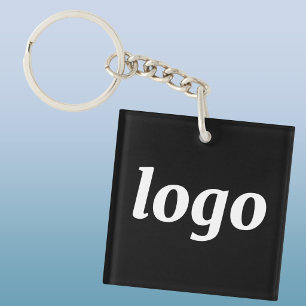 Einfache Logo-Branding-Werbung für Unternehmen Schlüsselanhänger