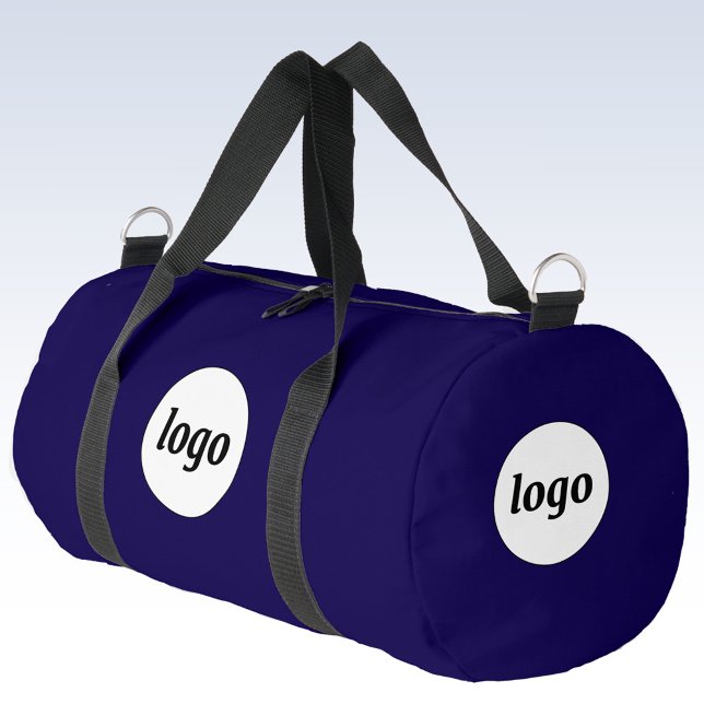 Einfache Logo-Branding-Werbung Geschäft Blau Duffle Bag (Simple logo business branding promotional duffel bag in navy blue)