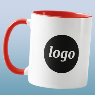 Einfache Logo-Geschäftsförderungsmarke Tasse