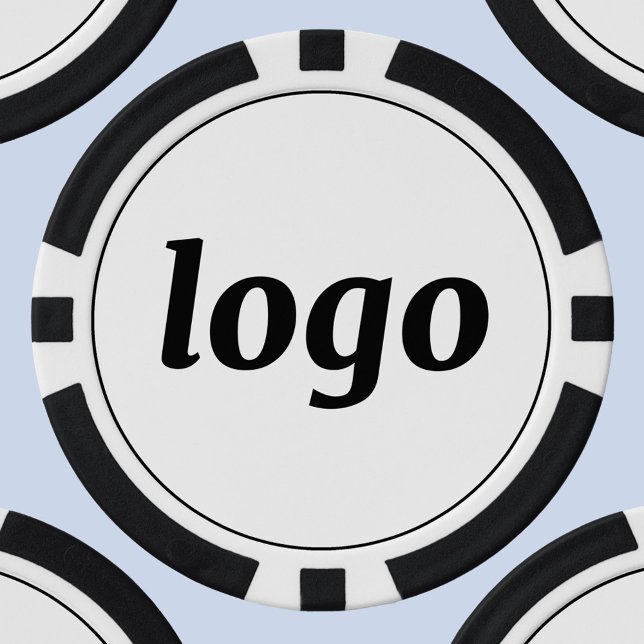 Einfache Logo-Geschäftsförderungsmarkierung Pokerchips (Simple logo business branding promotional poker chip)