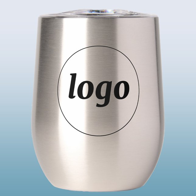Einfache Logo-Geschäftsvermarktung (Simple logo business branding promotional thermal wine tumbler)