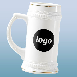 Einfache Logo-Geschäftsvermarktung Bierglas