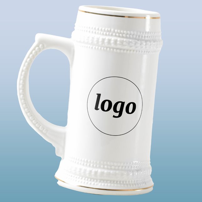 Einfache Logo-Geschäftsvermarktung Bierglas (Simple logo business branding promotional beer stein)