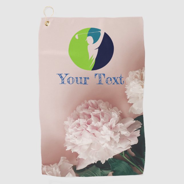 Einfache Logo-Handtücher Golfhandtuch (Vorderseite)