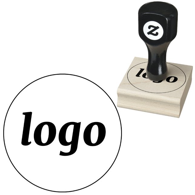 Einfache Logo-Marken-Geschäftsförderung Gummistempel (Simple logo business branding rubber stamp)