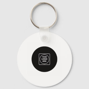 Einfache Logo-QR-Code-Geschäfts-Promo-Schlüsselanh Schlüsselanhänger