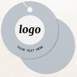 Einfache Logo-Text-Business-Powder Blaue Preis-Mar Geschenkanhänger