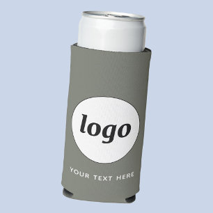 Einfache Logo Text Business Werbefläche Grün Selters Dosenkühler