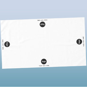 Einfache Logo-Text-Werbeausstellung Tischdecke