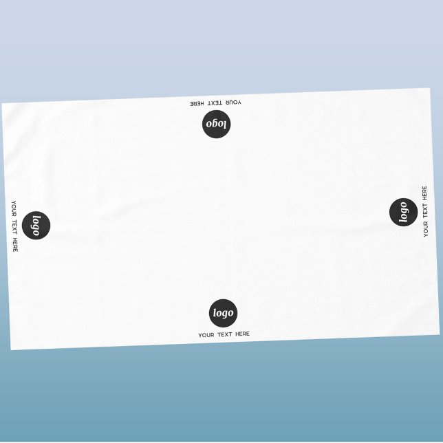 Einfache Logo-Text-Werbeausstellung Tischdecke (Simple logo with custom text business branding promotional trade show tablecloth)