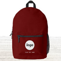 Einfache Logo Text Werbung Business Burgundy Red