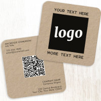 Einfache Logo- und Text-QR-Code Kraft