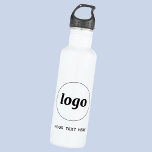 Einfache Logos für Textverarbeitung Edelstahlflasche<br><div class="desc">Fügen Sie Ihr eigenes Logo und Textauswahl zu diesem Design hinzu. Entfernen Sie den Text,  wenn Sie es vorziehen. Minimalistisch und beruflich,  um die Markenloyalität zu fördern. Ideal für die Mitarbeiterwerbung oder als Werbemittel für Ihre Kunden und Kunden.</div>