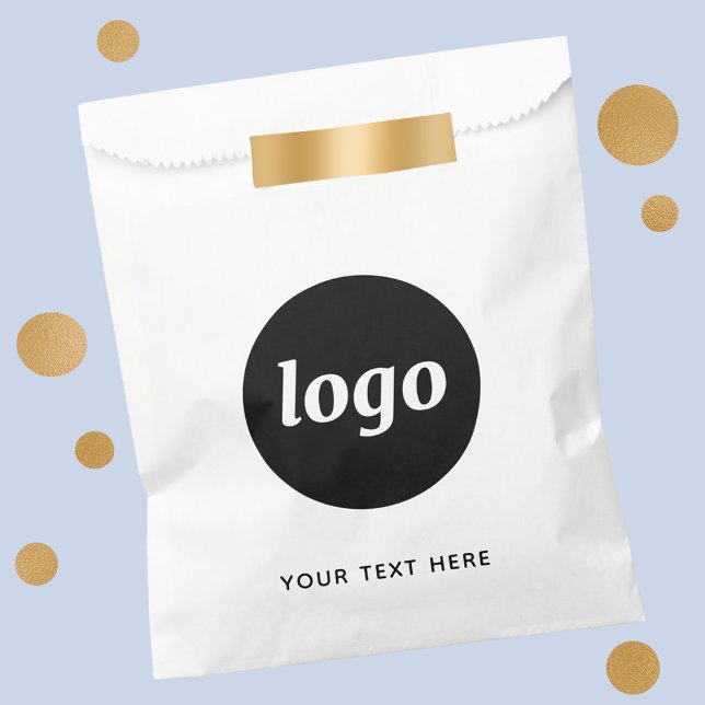 Einfache Logos für Textverarbeitung Geschenktütchen (Logo custom text business promotional packaging paper bag)