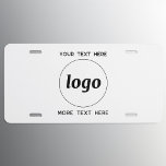 Einfache Logos für Textverarbeitung US Nummernschild<br><div class="desc">Fügen Sie Ihr eigenes Logo und Textauswahl zu diesem Design hinzu. Entfernen Sie den oberen oder unteren Text,  wenn Sie es vorziehen. Minimalistisch und beruflich.</div>