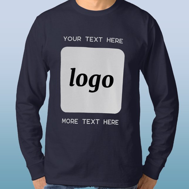 Einfache Logos mit T - Shirt für Textverarbeitung (Logo with custom text business promotional or uniform T-shirt)