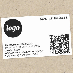Einfache Logos und QR-Codes Rechteckiger Aufkleber