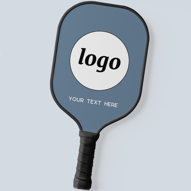 Einfache Logos und Text Pickleball Schläger (Logo and custom text business promotional pickleball paddle)