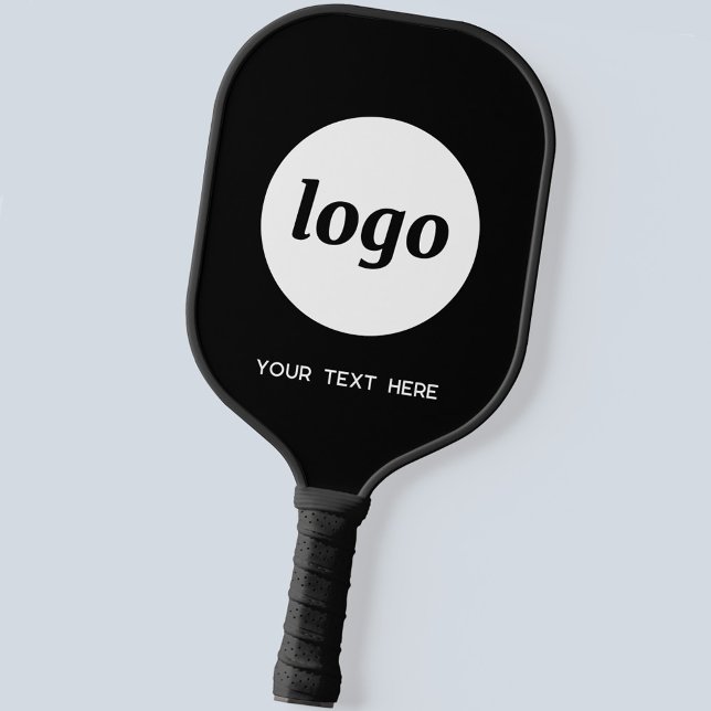 Einfache Logos und Textdateien Pickleball Schläger (Logo and custom text business promotional pickleball paddle)