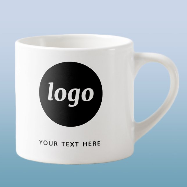 Einfache Logos und Texte Espressotasse (Logo with text business promotional china espresso mug)