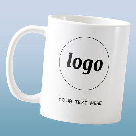 Einfache Logos und Texte Kaffeetasse