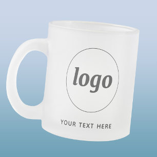 Einfache Logos und Texte Mattglastasse