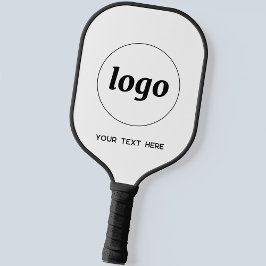 Einfache Logos und Texte Pickleball Schläger
