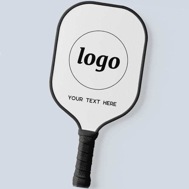 Einfache Logos und Texte Pickleball Schläger (Logo and custom text business promotional pickleball paddle)