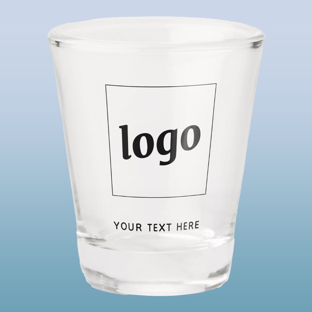 Einfache Logos und Texte Schnapsglas (Logo and custom text business promotional shot glass)