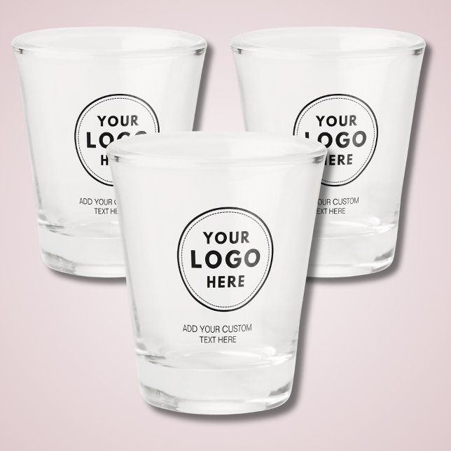 Einfache Logos und Texte Schnapsglas (Logo shot glass with custom text. )