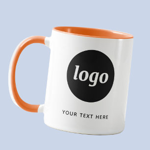 Einfache Logos und Texte Tasse