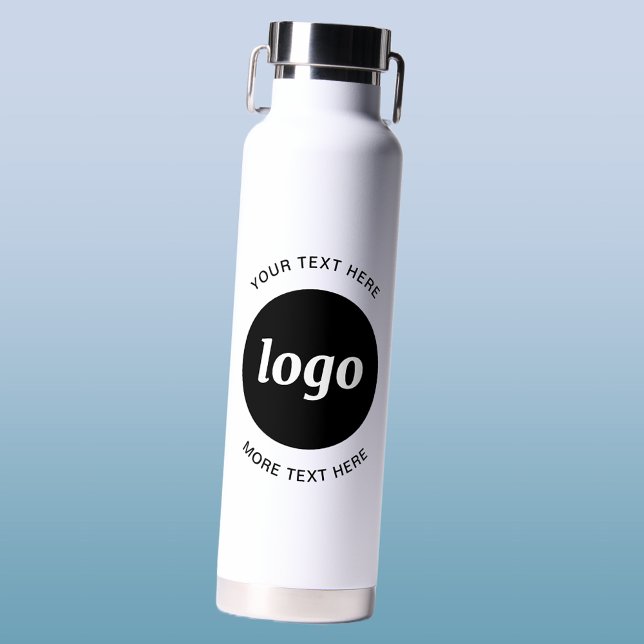Einfache Logos und Texte Trinkflasche (Logo with text business promotional water bottle)