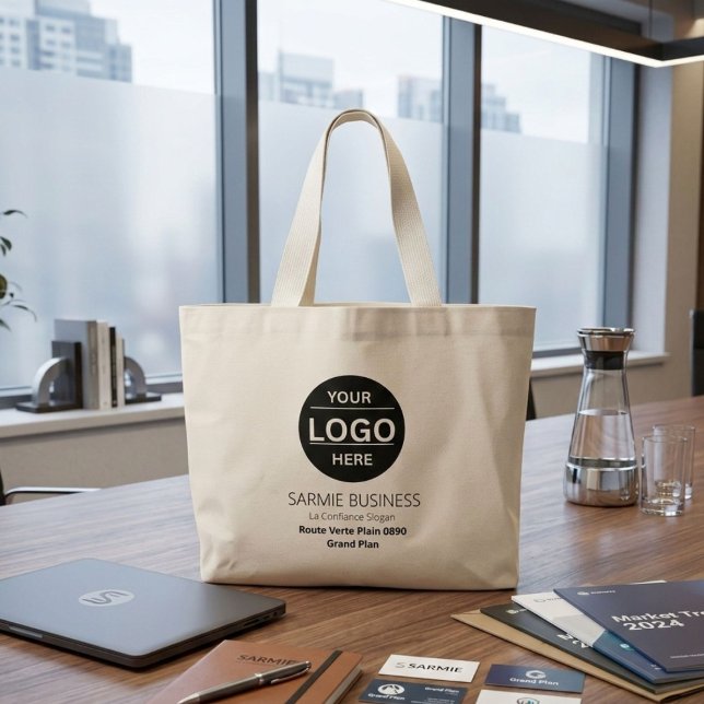 Einfache Logotasche, Geschäftstasche oder Shop-Tas Jumbo Stoffbeutel (Von Creator hochgeladen)