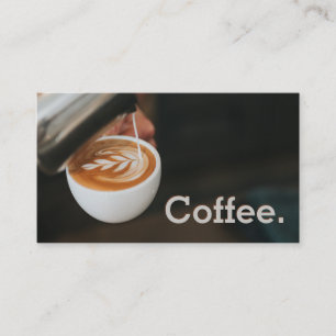 Einfache Loyalität Pour Kaffee Art Punch Card Treuekarte