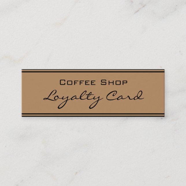 Einfache Loyalitäts-Goldschwarz-Lochkarte Treuekarte (Vorderseite)