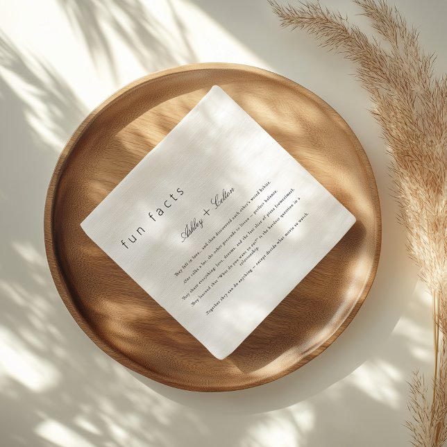 Einfache lustige Fakten über die Hochzeit der Neuv Serviette (Von Creator hochgeladen)