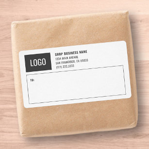 Einfache Mailing-Labels für Firmenlogos