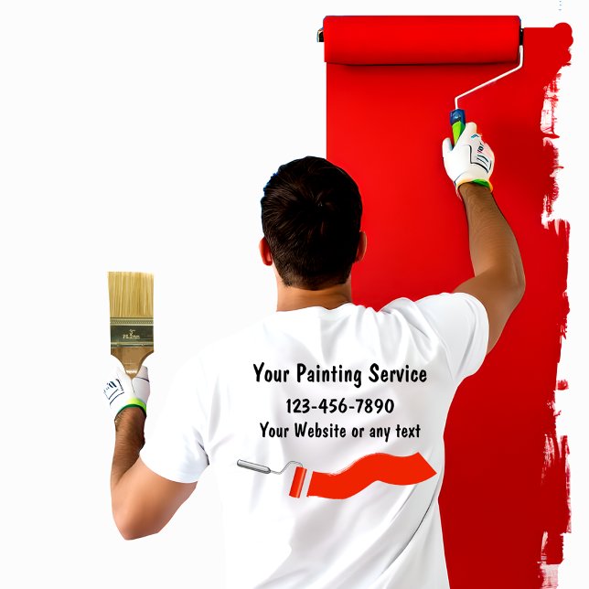 Einfache Maler-Arbeits-T-Shirts T-Shirt (Von Creator hochgeladen)