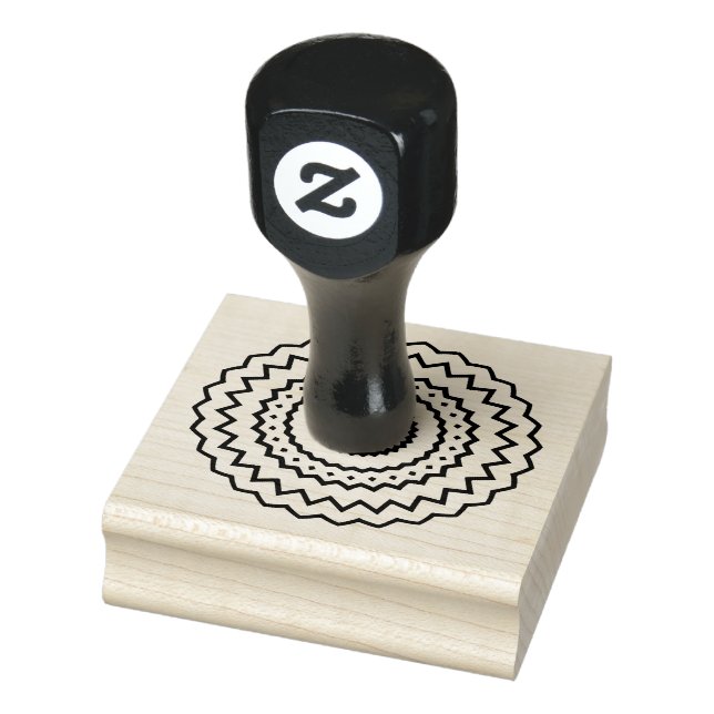 Einfache Mandala Design Gummi Briefmarke Gummistempel (Stempel)