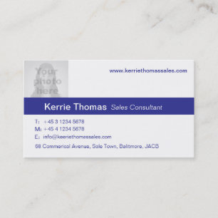 Einfache Marine u. weiße Visitenkarte