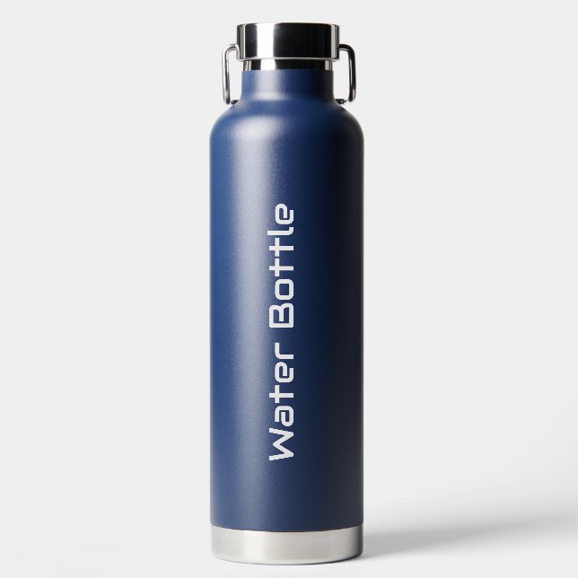 Einfache Markenförderung 32oz Navy Trinkflasche (Vorderseite)