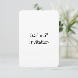Einfache Markenförderung Abgerundet 3,5" x 5" Einladung