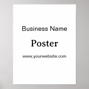 Einfache Markenförderung Standard-Halbglanz 11"x14 Poster