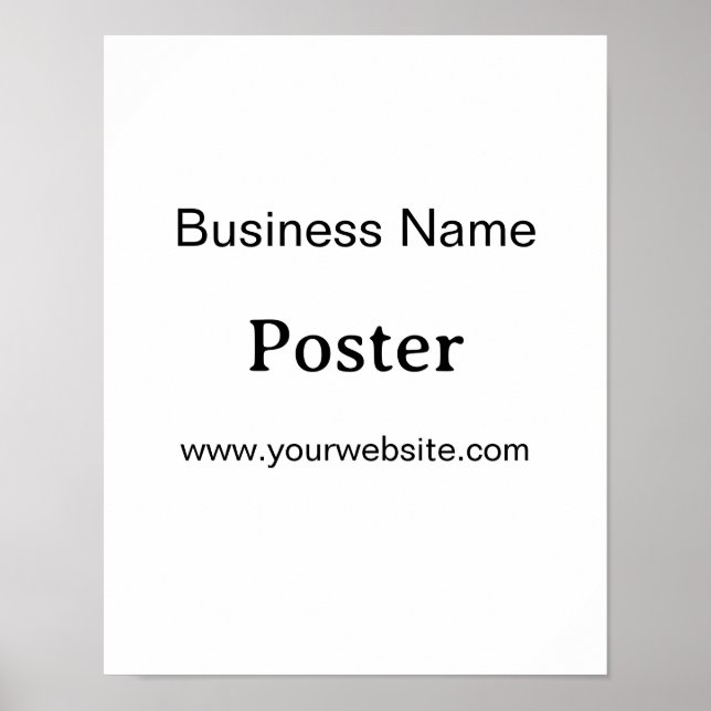 Einfache Markenförderung Standard-Halbglanz 11"x14 Poster (Vorne)