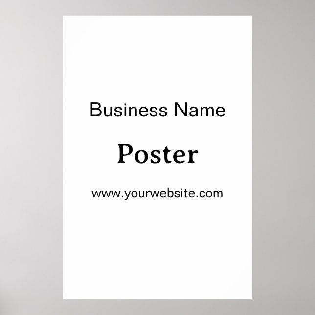 Einfache Markenförderung Standard-Halbglanz 20"x30 Poster (Vorne)