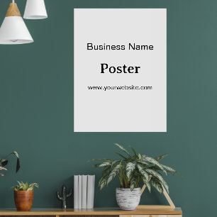 Einfache Markenförderung Standard-Halbglanz 76x102 Poster